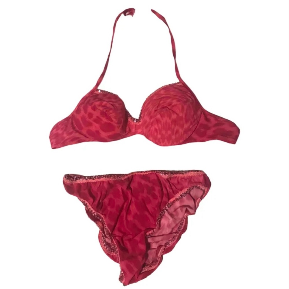 ✨VINTAGE ROBERTO CAVALLI PINK BIKINI SET 🌴🌺👙